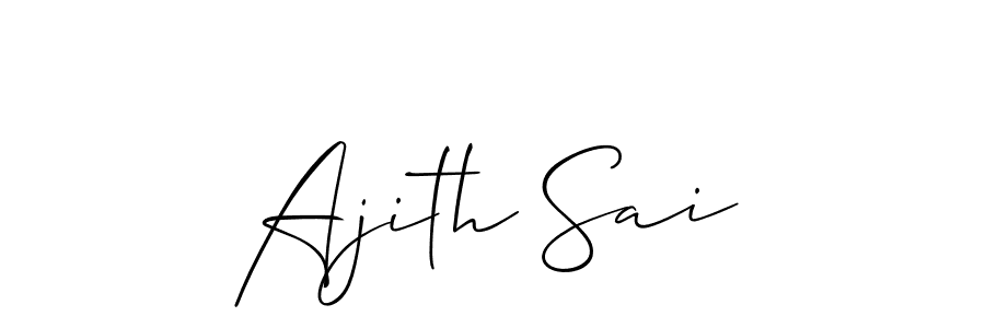 How to Draw Ajith Sai signature style? Allison_Script is a latest design signature styles for name Ajith Sai. Ajith Sai signature style 2 images and pictures png