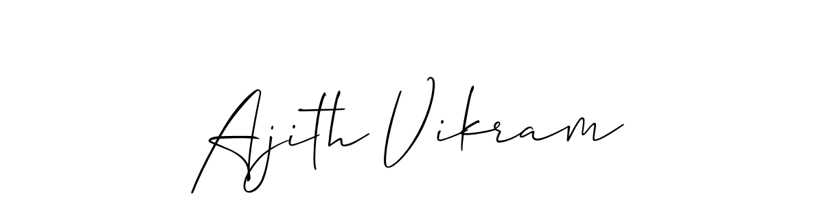 Ajith Vikram stylish signature style. Best Handwritten Sign (Allison_Script) for my name. Handwritten Signature Collection Ideas for my name Ajith Vikram. Ajith Vikram signature style 2 images and pictures png