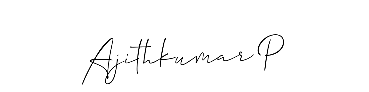 This is the best signature style for the Ajithkumar P name. Also you like these signature font (Allison_Script). Mix name signature. Ajithkumar P signature style 2 images and pictures png