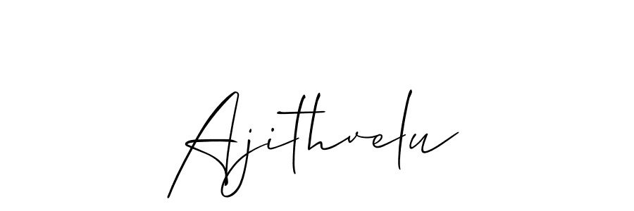 You should practise on your own different ways (Allison_Script) to write your name (Ajithvelu) in signature. don't let someone else do it for you. Ajithvelu signature style 2 images and pictures png