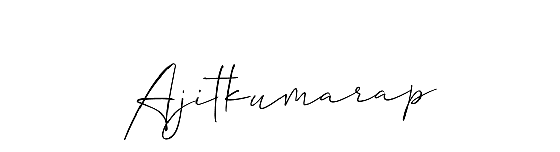 Design your own signature with our free online signature maker. With this signature software, you can create a handwritten (Allison_Script) signature for name Ajitkumarap. Ajitkumarap signature style 2 images and pictures png