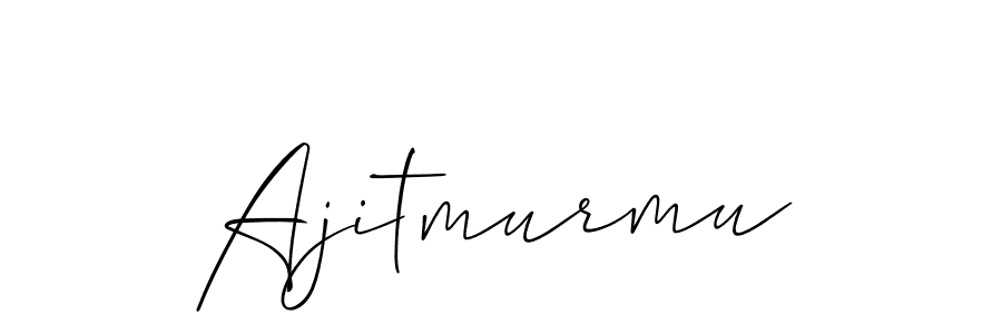 Also we have Ajitmurmu name is the best signature style. Create professional handwritten signature collection using Allison_Script autograph style. Ajitmurmu signature style 2 images and pictures png