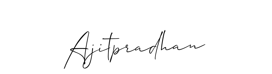 Ajitpradhan stylish signature style. Best Handwritten Sign (Allison_Script) for my name. Handwritten Signature Collection Ideas for my name Ajitpradhan. Ajitpradhan signature style 2 images and pictures png
