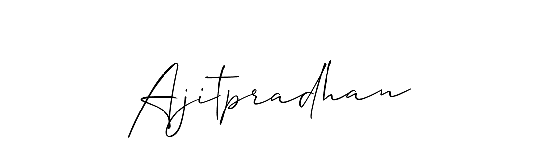 Also You can easily find your signature by using the search form. We will create Ajitpradhan name handwritten signature images for you free of cost using Allison_Script sign style. Ajitpradhan signature style 2 images and pictures png