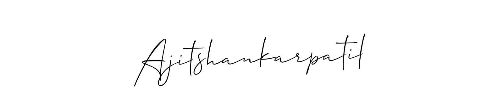 Use a signature maker to create a handwritten signature online. With this signature software, you can design (Allison_Script) your own signature for name Ajitshankarpatil. Ajitshankarpatil signature style 2 images and pictures png