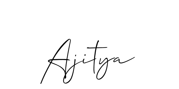 Ajitya stylish signature style. Best Handwritten Sign (Allison_Script) for my name. Handwritten Signature Collection Ideas for my name Ajitya. Ajitya signature style 2 images and pictures png