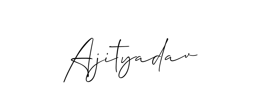 Make a beautiful signature design for name Ajityadav. With this signature (Allison_Script) style, you can create a handwritten signature for free. Ajityadav signature style 2 images and pictures png