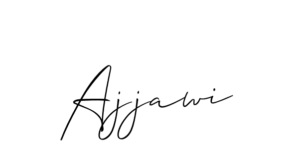 Also You can easily find your signature by using the search form. We will create Ajjawi name handwritten signature images for you free of cost using Allison_Script sign style. Ajjawi signature style 2 images and pictures png