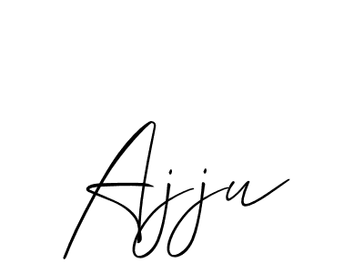 How to make Ajju signature? Allison_Script is a professional autograph style. Create handwritten signature for Ajju name. Ajju signature style 2 images and pictures png