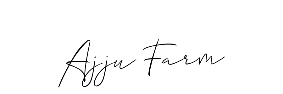 Also we have Ajju Farm name is the best signature style. Create professional handwritten signature collection using Allison_Script autograph style. Ajju Farm signature style 2 images and pictures png