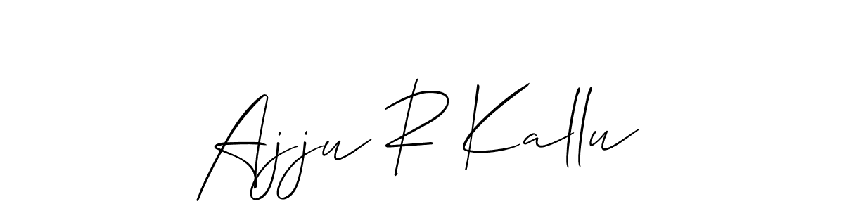 Once you've used our free online signature maker to create your best signature Allison_Script style, it's time to enjoy all of the benefits that Ajju R Kallu name signing documents. Ajju R Kallu signature style 2 images and pictures png