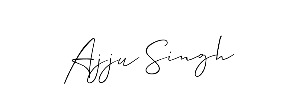 How to make Ajju Singh signature? Allison_Script is a professional autograph style. Create handwritten signature for Ajju Singh name. Ajju Singh signature style 2 images and pictures png