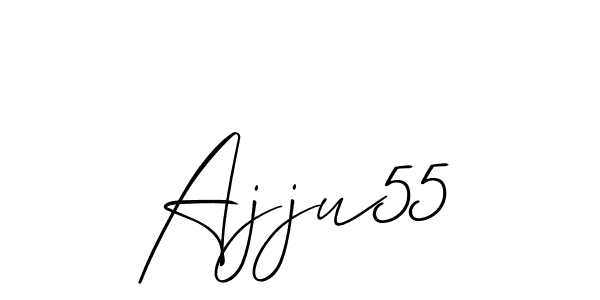How to make Ajju55 name signature. Use Allison_Script style for creating short signs online. This is the latest handwritten sign. Ajju55 signature style 2 images and pictures png