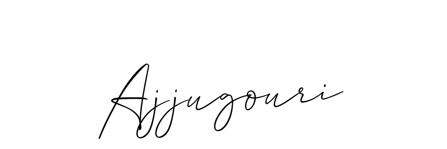 Make a beautiful signature design for name Ajjugouri. With this signature (Allison_Script) style, you can create a handwritten signature for free. Ajjugouri signature style 2 images and pictures png