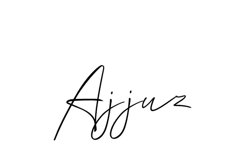 You should practise on your own different ways (Allison_Script) to write your name (Ajjuz) in signature. don't let someone else do it for you. Ajjuz signature style 2 images and pictures png
