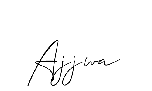Design your own signature with our free online signature maker. With this signature software, you can create a handwritten (Allison_Script) signature for name Ajjwa. Ajjwa signature style 2 images and pictures png