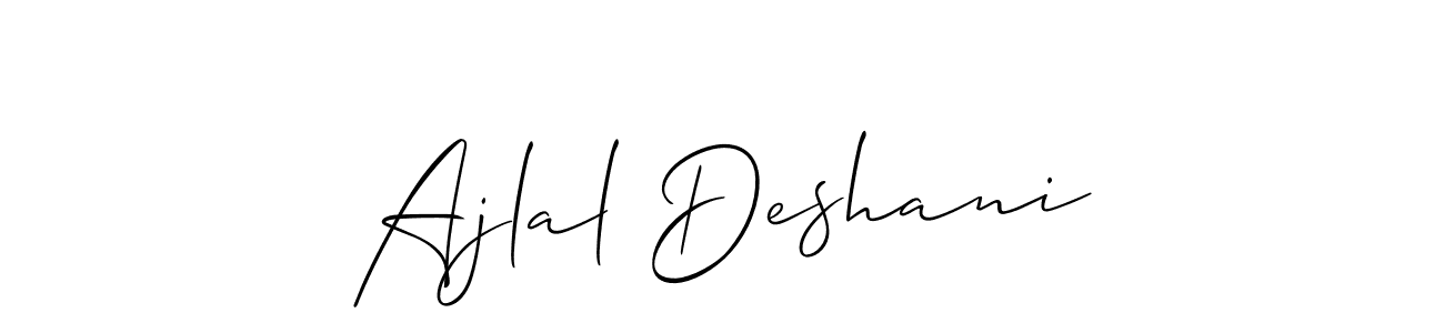 Ajlal Deshani stylish signature style. Best Handwritten Sign (Allison_Script) for my name. Handwritten Signature Collection Ideas for my name Ajlal Deshani. Ajlal Deshani signature style 2 images and pictures png