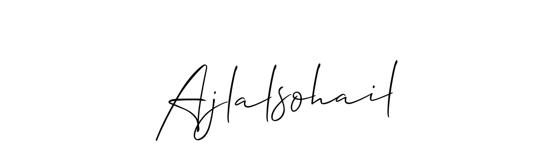 Similarly Allison_Script is the best handwritten signature design. Signature creator online .You can use it as an online autograph creator for name Ajlalsohail. Ajlalsohail signature style 2 images and pictures png