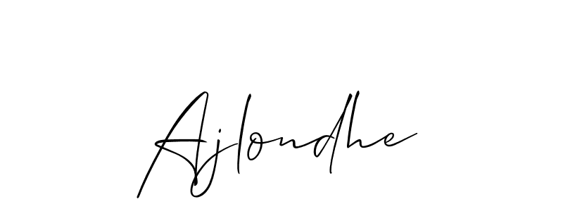 Make a short Ajlondhe signature style. Manage your documents anywhere anytime using Allison_Script. Create and add eSignatures, submit forms, share and send files easily. Ajlondhe signature style 2 images and pictures png