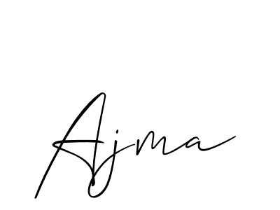 How to make Ajma signature? Allison_Script is a professional autograph style. Create handwritten signature for Ajma name. Ajma signature style 2 images and pictures png