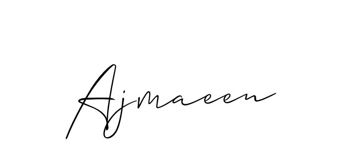 It looks lik you need a new signature style for name Ajmaeen. Design unique handwritten (Allison_Script) signature with our free signature maker in just a few clicks. Ajmaeen signature style 2 images and pictures png