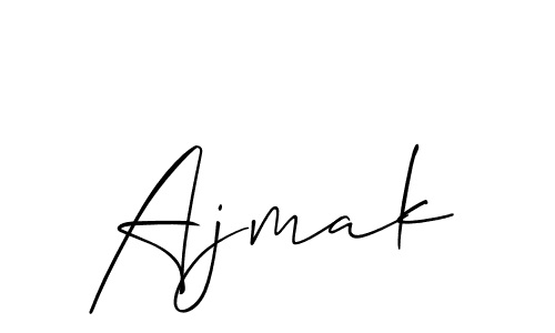 How to make Ajmak signature? Allison_Script is a professional autograph style. Create handwritten signature for Ajmak name. Ajmak signature style 2 images and pictures png