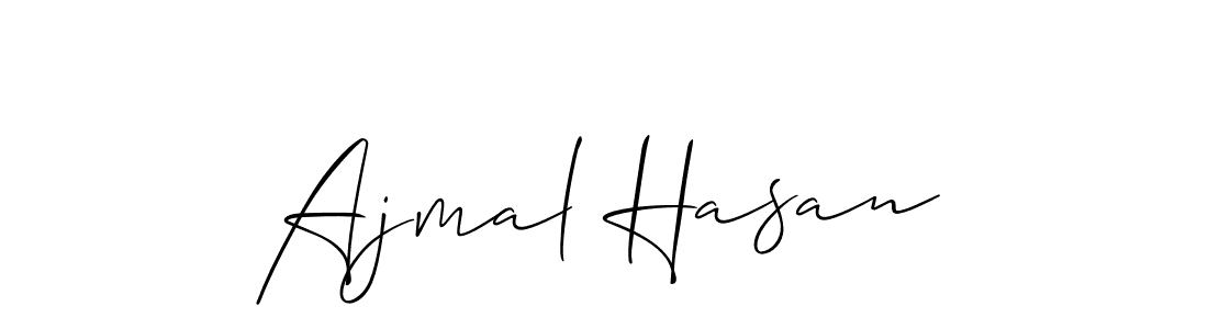Create a beautiful signature design for name Ajmal Hasan. With this signature (Allison_Script) fonts, you can make a handwritten signature for free. Ajmal Hasan signature style 2 images and pictures png