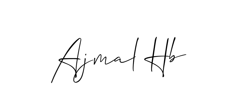This is the best signature style for the Ajmal Hb name. Also you like these signature font (Allison_Script). Mix name signature. Ajmal Hb signature style 2 images and pictures png
