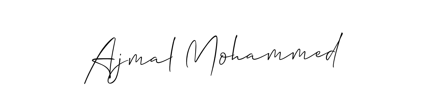 How to make Ajmal Mohammed signature? Allison_Script is a professional autograph style. Create handwritten signature for Ajmal Mohammed name. Ajmal Mohammed signature style 2 images and pictures png