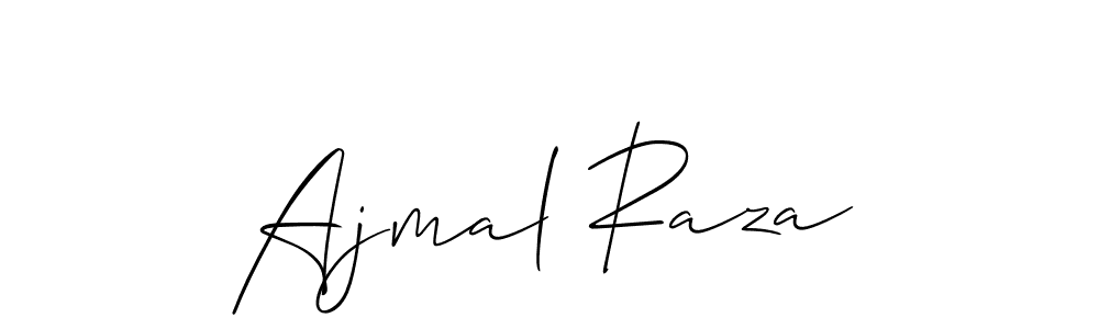 Create a beautiful signature design for name Ajmal Raza. With this signature (Allison_Script) fonts, you can make a handwritten signature for free. Ajmal Raza signature style 2 images and pictures png