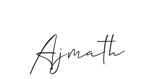 How to make Ajmath signature? Allison_Script is a professional autograph style. Create handwritten signature for Ajmath name. Ajmath signature style 2 images and pictures png