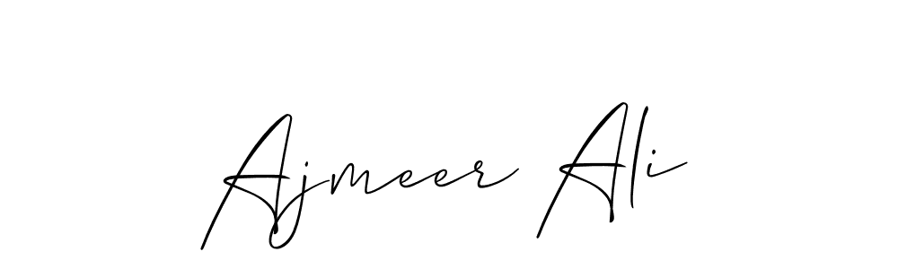 Create a beautiful signature design for name Ajmeer Ali. With this signature (Allison_Script) fonts, you can make a handwritten signature for free. Ajmeer Ali signature style 2 images and pictures png