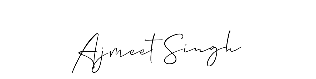 Use a signature maker to create a handwritten signature online. With this signature software, you can design (Allison_Script) your own signature for name Ajmeet Singh. Ajmeet Singh signature style 2 images and pictures png