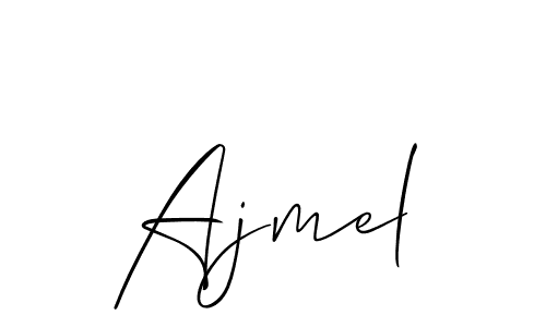 How to make Ajmel name signature. Use Allison_Script style for creating short signs online. This is the latest handwritten sign. Ajmel signature style 2 images and pictures png
