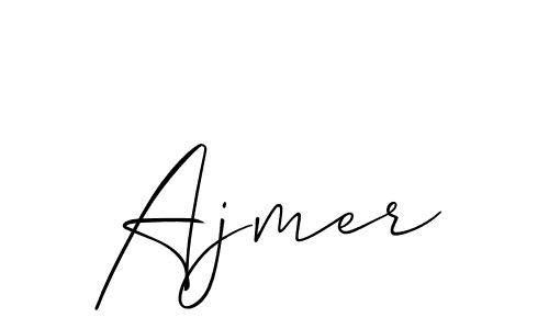 if you are searching for the best signature style for your name Ajmer. so please give up your signature search. here we have designed multiple signature styles  using Allison_Script. Ajmer signature style 2 images and pictures png