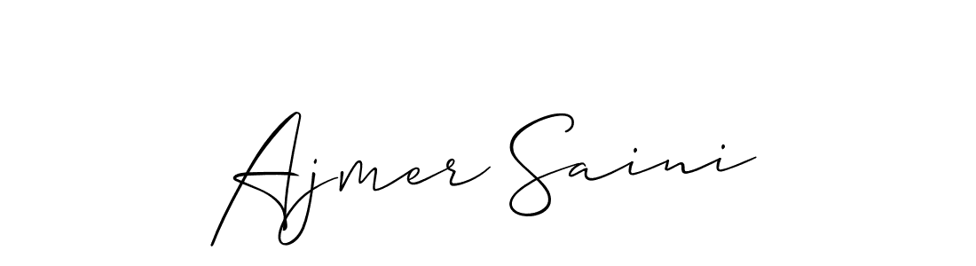 It looks lik you need a new signature style for name Ajmer Saini. Design unique handwritten (Allison_Script) signature with our free signature maker in just a few clicks. Ajmer Saini signature style 2 images and pictures png