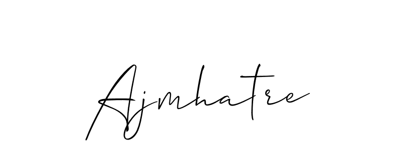 You can use this online signature creator to create a handwritten signature for the name Ajmhatre. This is the best online autograph maker. Ajmhatre signature style 2 images and pictures png