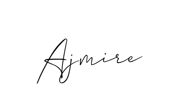 Use a signature maker to create a handwritten signature online. With this signature software, you can design (Allison_Script) your own signature for name Ajmire. Ajmire signature style 2 images and pictures png