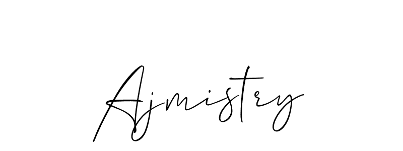 You should practise on your own different ways (Allison_Script) to write your name (Ajmistry) in signature. don't let someone else do it for you. Ajmistry signature style 2 images and pictures png