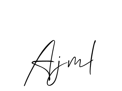 Make a beautiful signature design for name Ajml. With this signature (Allison_Script) style, you can create a handwritten signature for free. Ajml signature style 2 images and pictures png