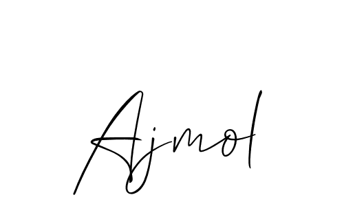 Use a signature maker to create a handwritten signature online. With this signature software, you can design (Allison_Script) your own signature for name Ajmol. Ajmol signature style 2 images and pictures png