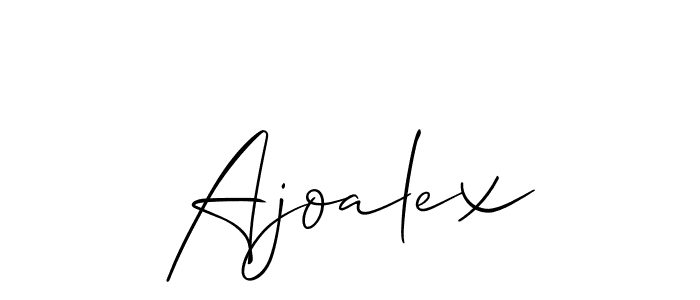Similarly Allison_Script is the best handwritten signature design. Signature creator online .You can use it as an online autograph creator for name Ajoalex. Ajoalex signature style 2 images and pictures png