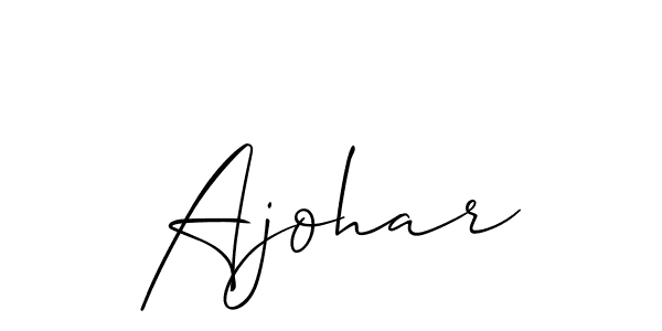 Make a beautiful signature design for name Ajohar. Use this online signature maker to create a handwritten signature for free. Ajohar signature style 2 images and pictures png