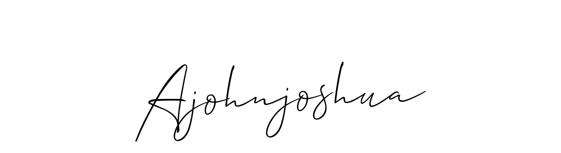 Create a beautiful signature design for name Ajohnjoshua. With this signature (Allison_Script) fonts, you can make a handwritten signature for free. Ajohnjoshua signature style 2 images and pictures png