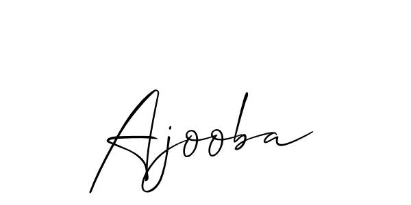 Make a beautiful signature design for name Ajooba. With this signature (Allison_Script) style, you can create a handwritten signature for free. Ajooba signature style 2 images and pictures png