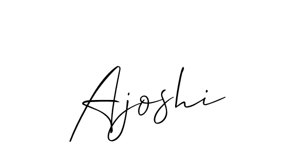 Use a signature maker to create a handwritten signature online. With this signature software, you can design (Allison_Script) your own signature for name Ajoshi. Ajoshi signature style 2 images and pictures png