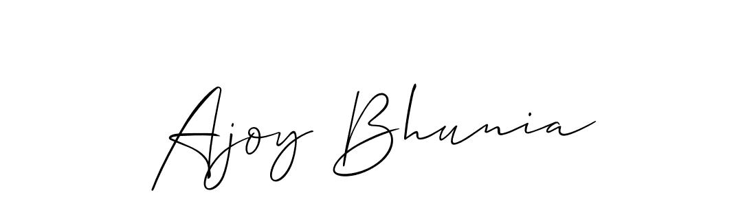 Ajoy Bhunia stylish signature style. Best Handwritten Sign (Allison_Script) for my name. Handwritten Signature Collection Ideas for my name Ajoy Bhunia. Ajoy Bhunia signature style 2 images and pictures png