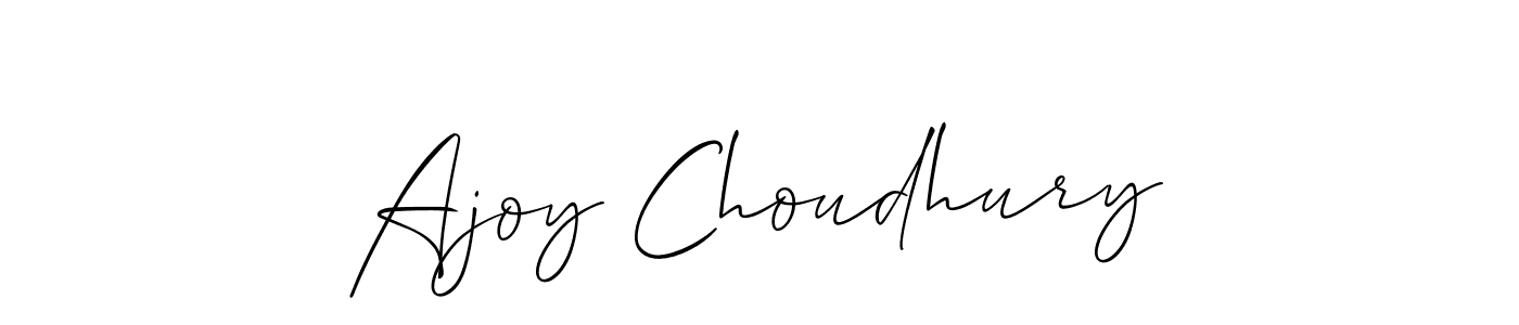 Ajoy Choudhury stylish signature style. Best Handwritten Sign (Allison_Script) for my name. Handwritten Signature Collection Ideas for my name Ajoy Choudhury. Ajoy Choudhury signature style 2 images and pictures png