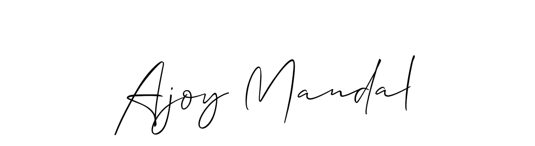 How to make Ajoy Mandal signature? Allison_Script is a professional autograph style. Create handwritten signature for Ajoy Mandal name. Ajoy Mandal signature style 2 images and pictures png