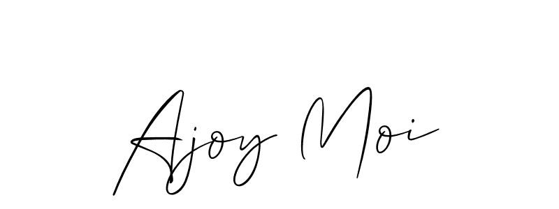Make a beautiful signature design for name Ajoy Moi. With this signature (Allison_Script) style, you can create a handwritten signature for free. Ajoy Moi signature style 2 images and pictures png